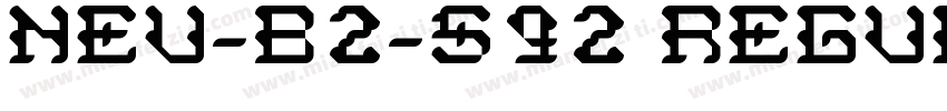NEU-B2-S92 Regular字体转换